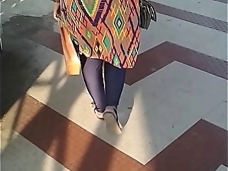 Big Indian Aunty Exasperation Walking